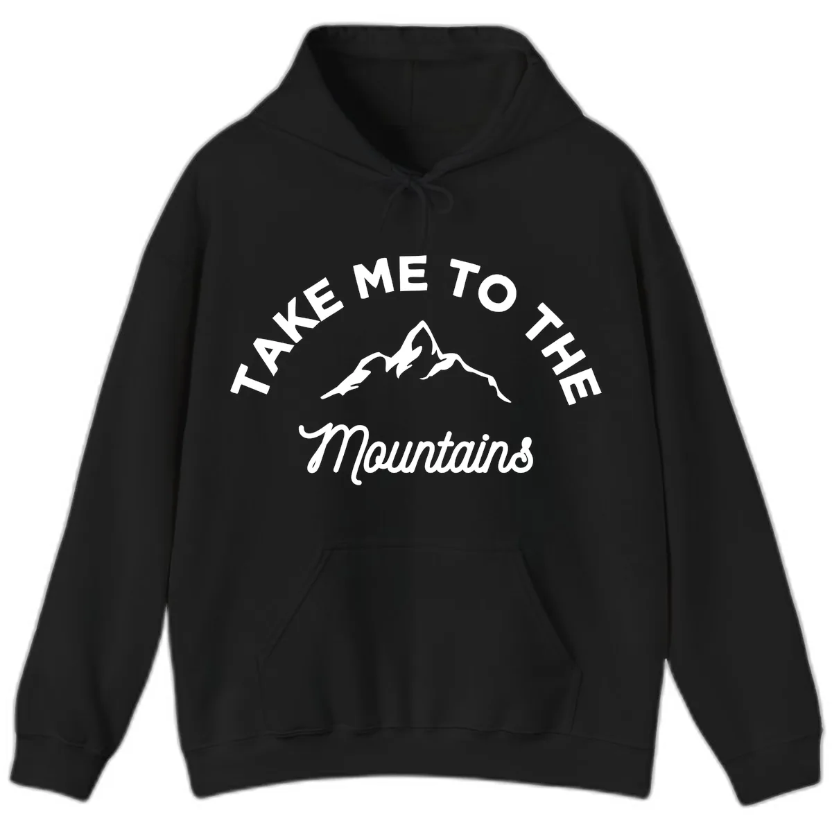Take Me To The Mountains Hoodie in Black