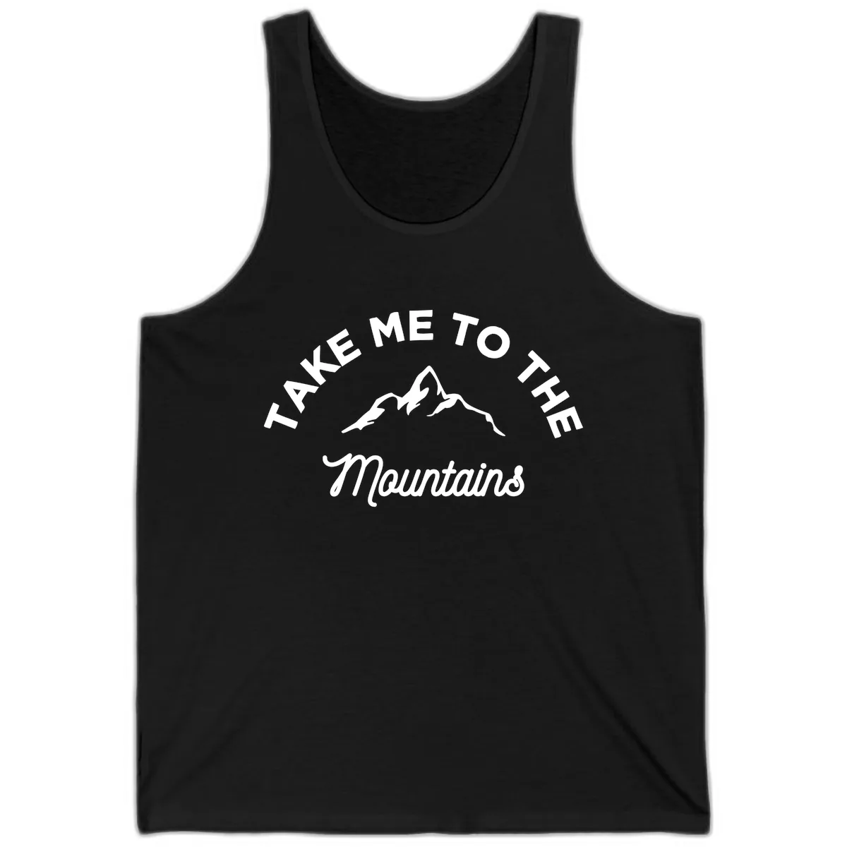 Take Me To The Mountains Tank in Black