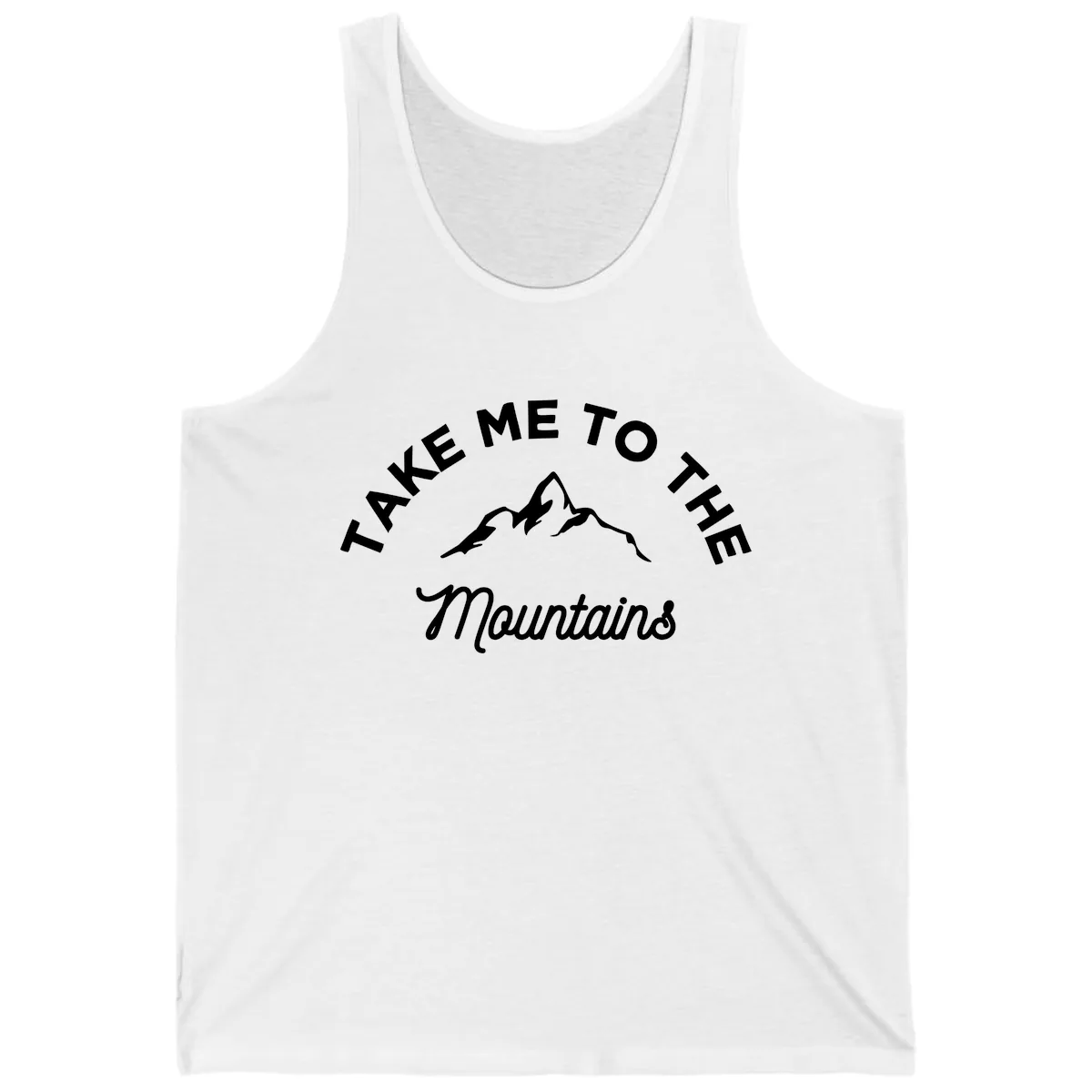 Take Me To The Mountains Tank in White