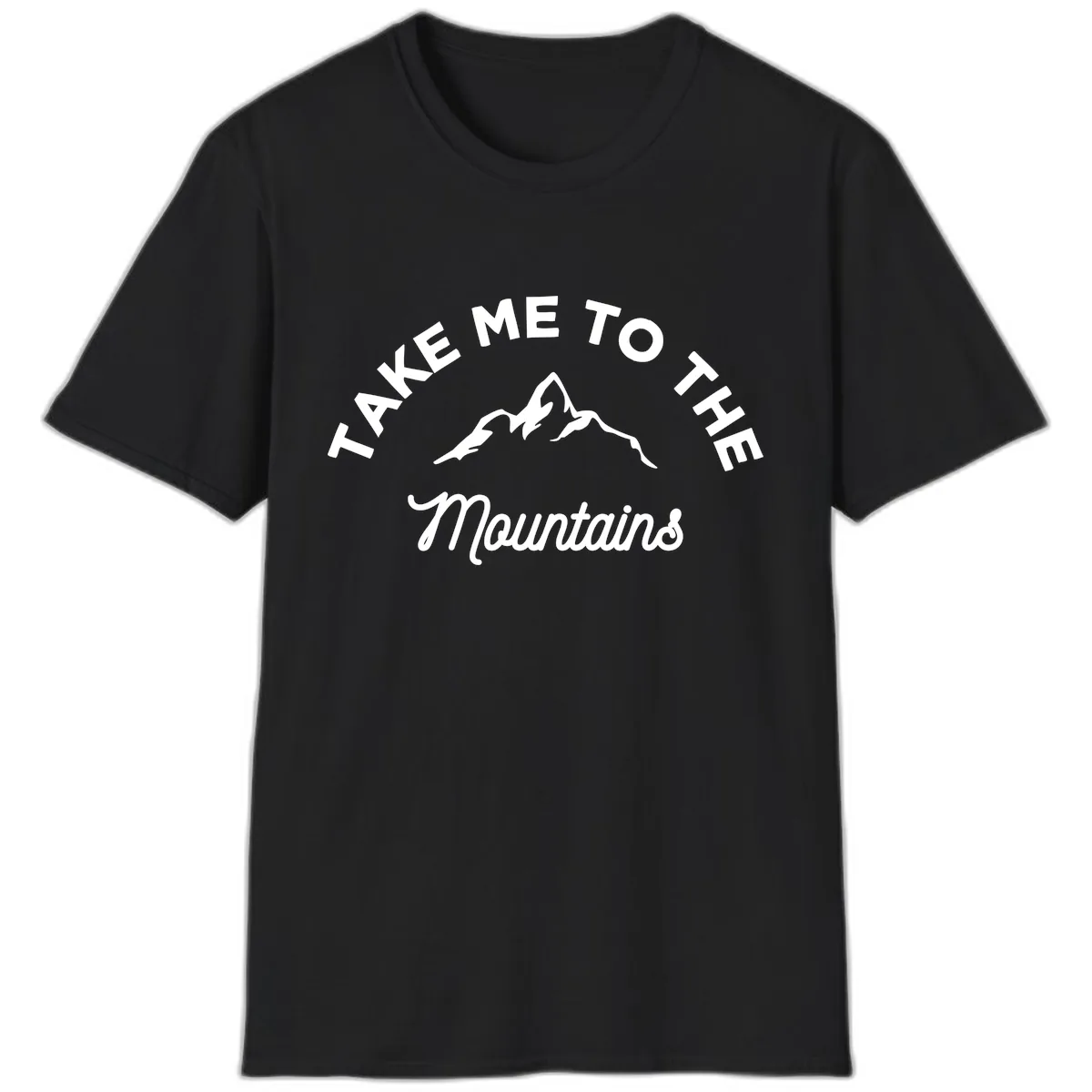 Take Me To The Mountains T-Shirt in Black