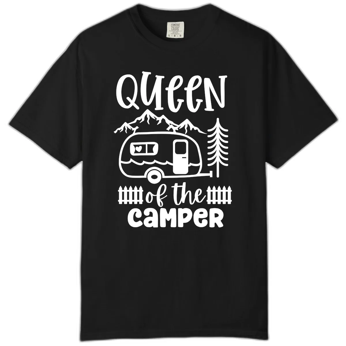 Queen Of The Camper Comfort Color in Black