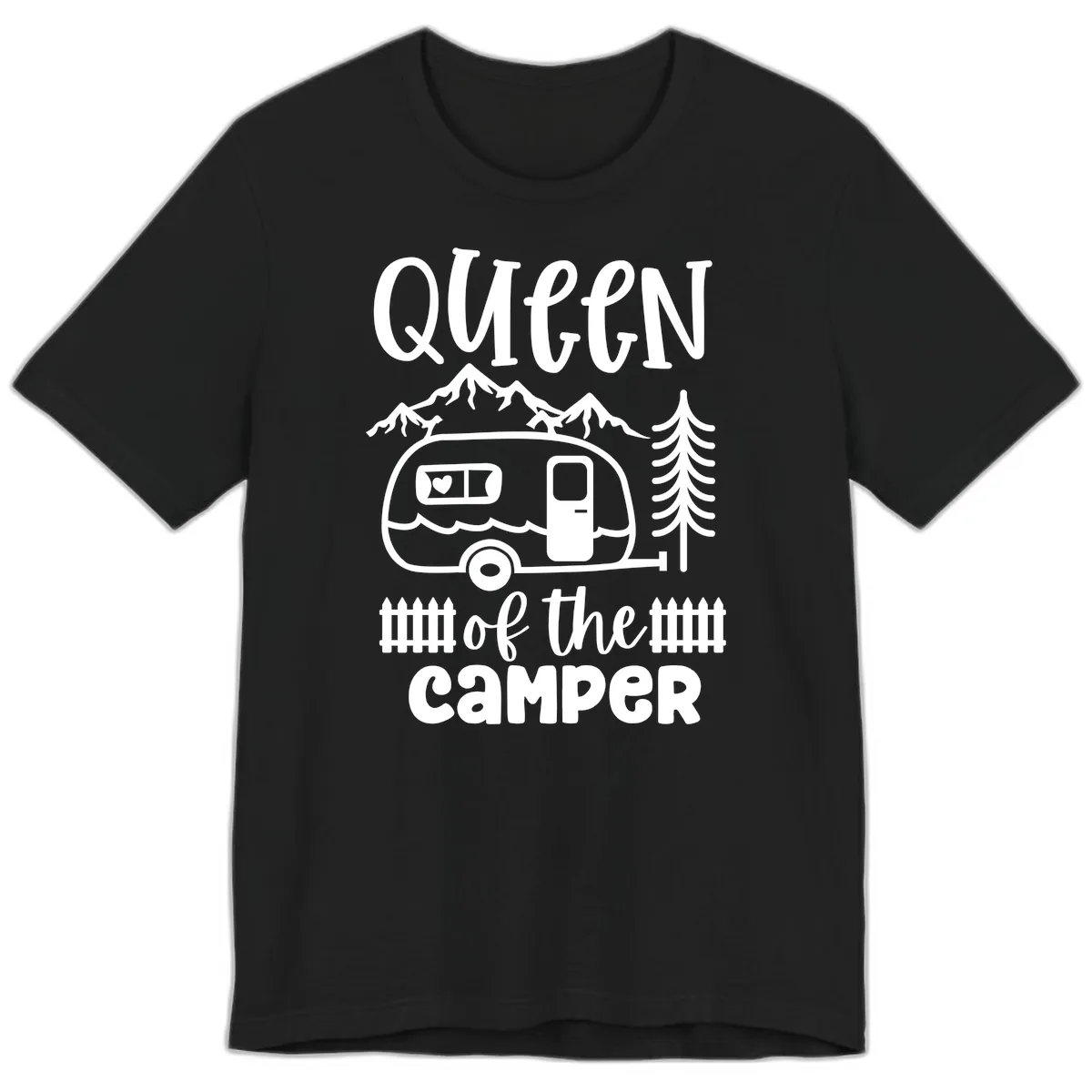Queen Of The Camper Premium T-Shirt in Black