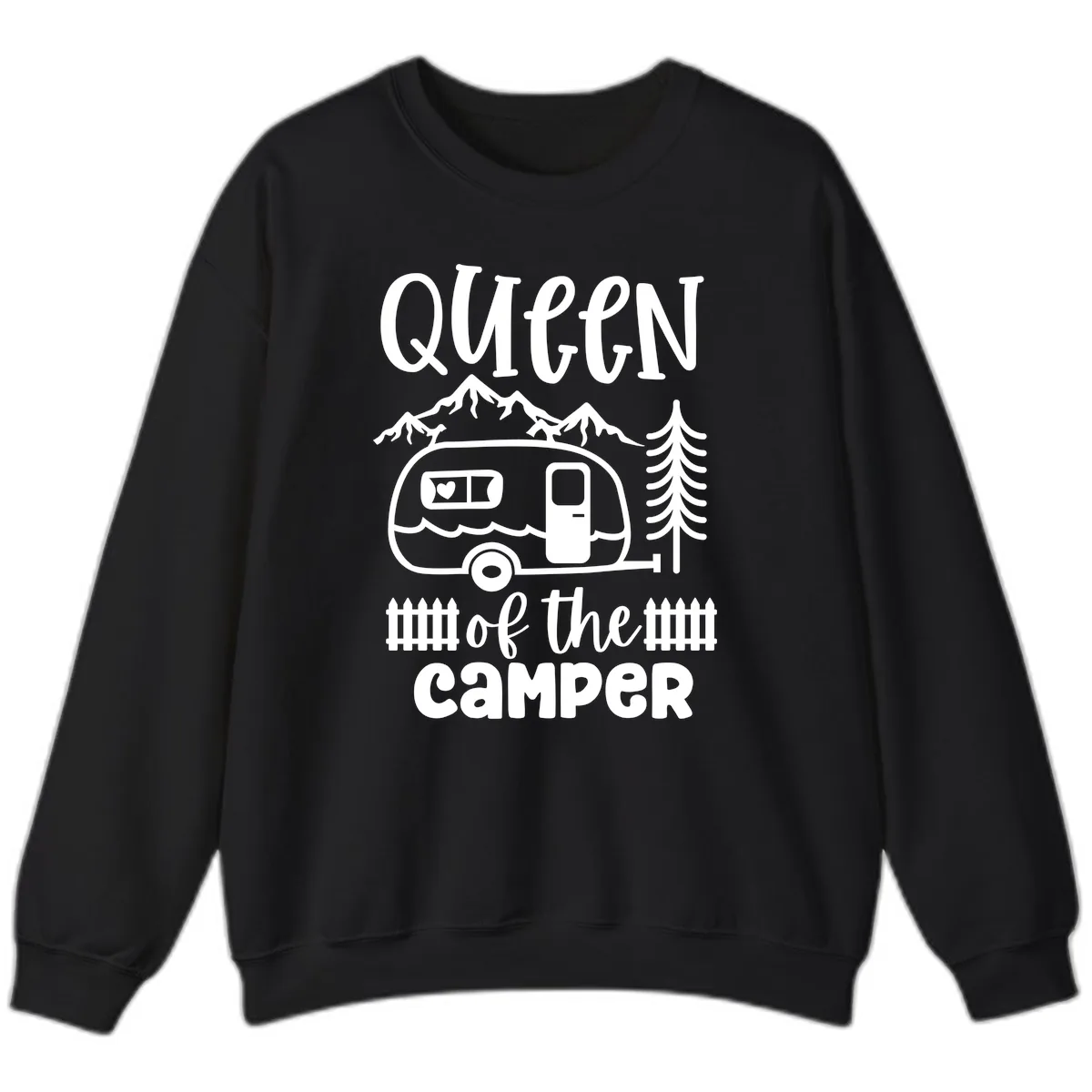 Queen Of The Camper Sweatshirt in Black