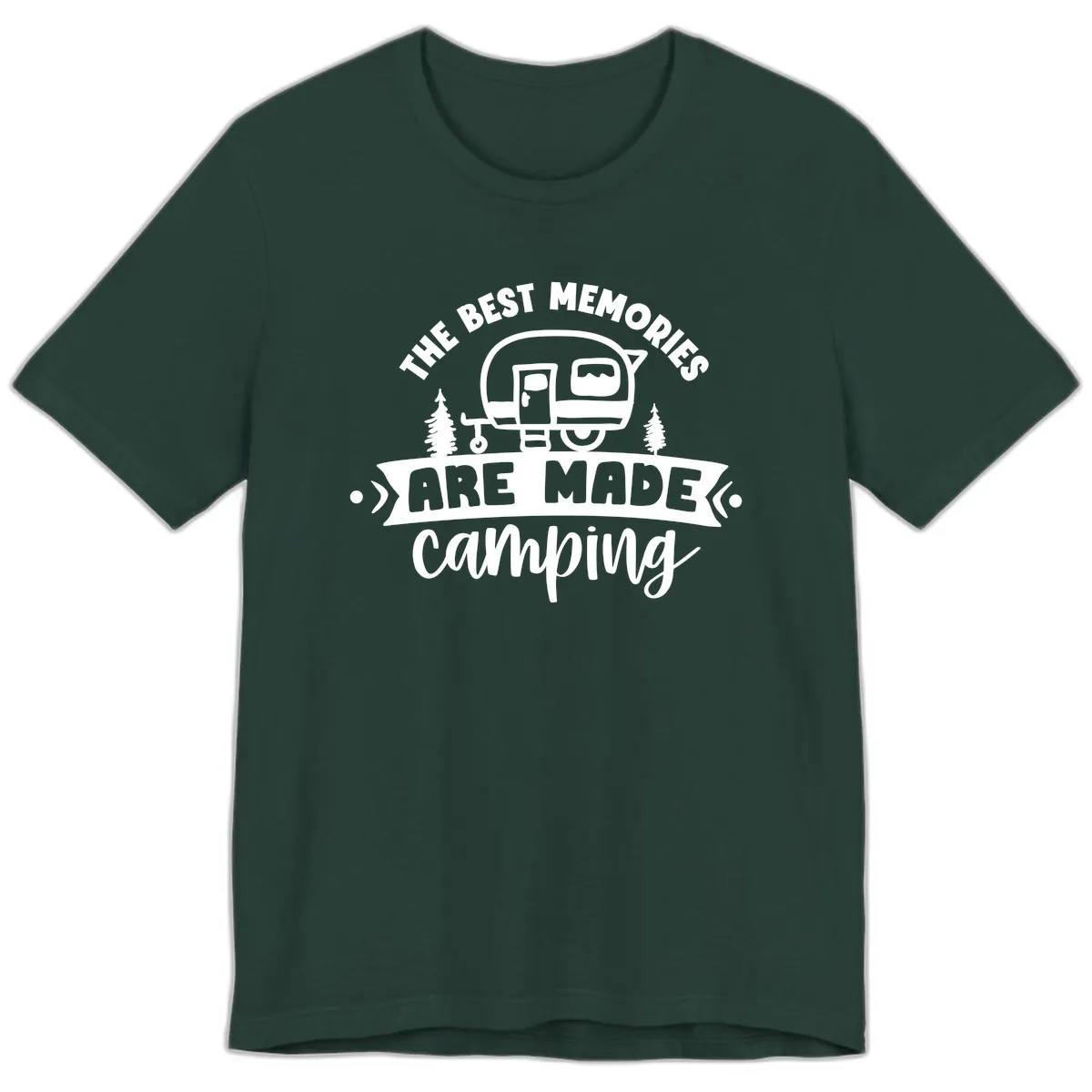 The Best Memories Are Made Camping Premium T-Shirt in Forest
