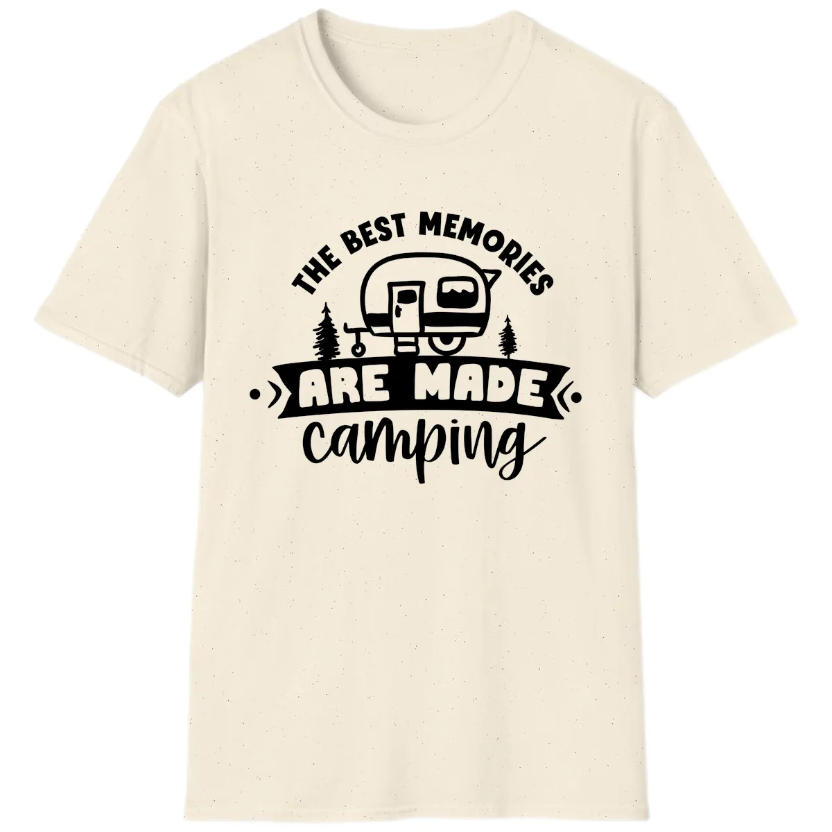 The Best Memories Are Made Camping T-Shirt in Natural