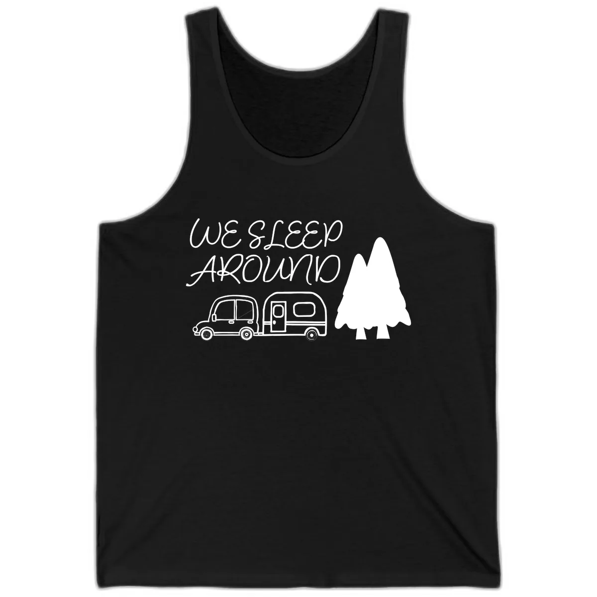 We Sleep Around Camping Adventure Tank in Black