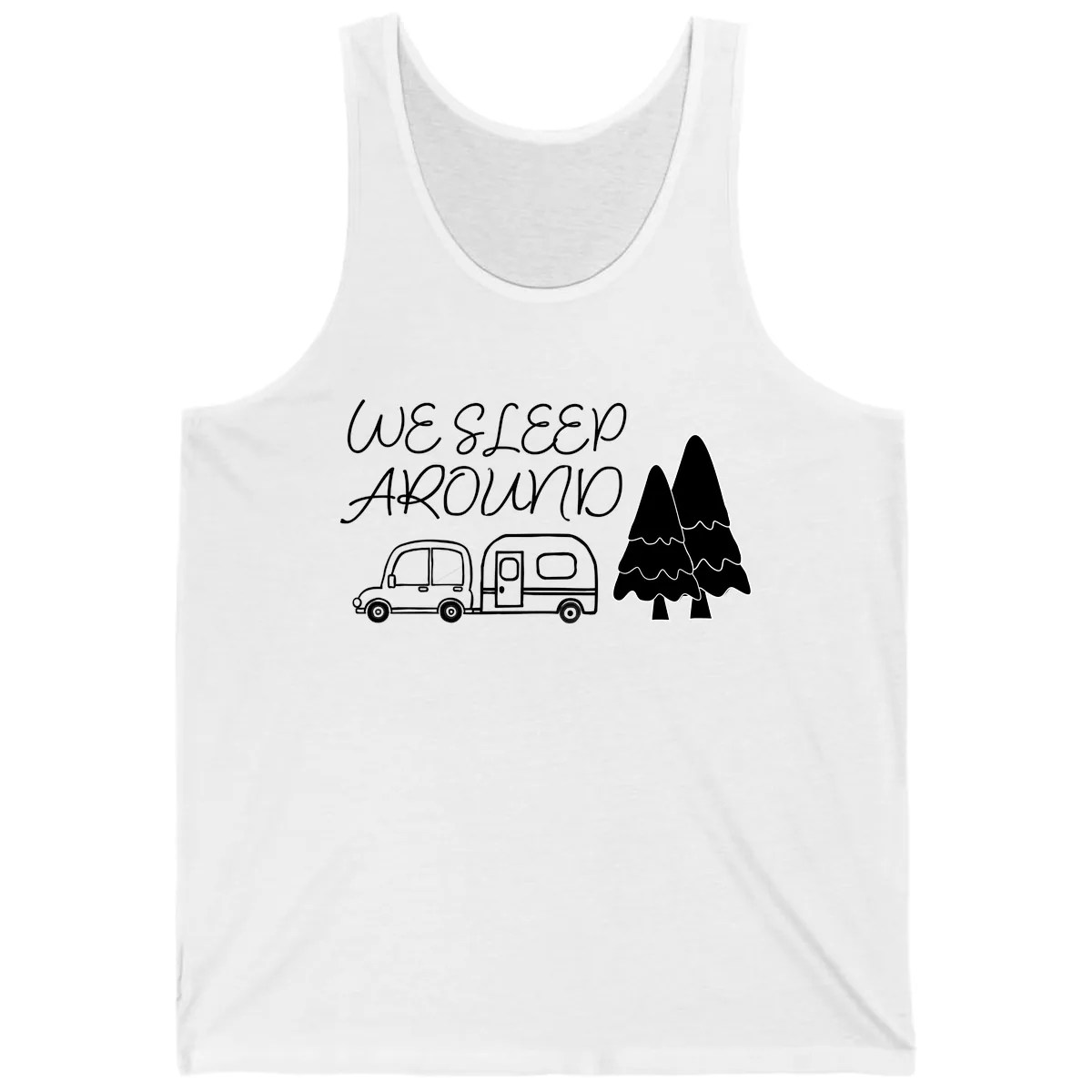 We Sleep Around Camping Adventure Tank in White