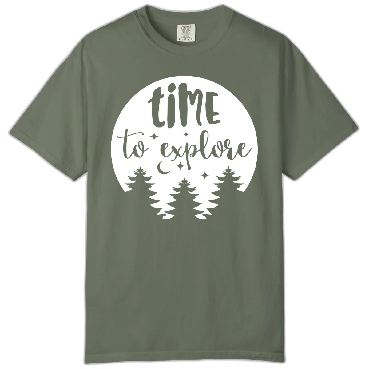 Time To Explore Comfort Color in Moss