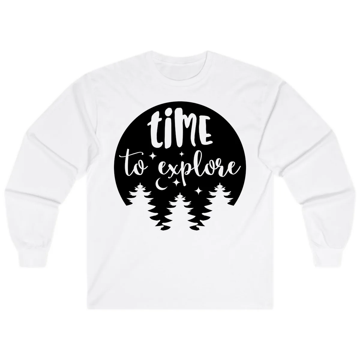 Time To Explore Long Sleeve in White