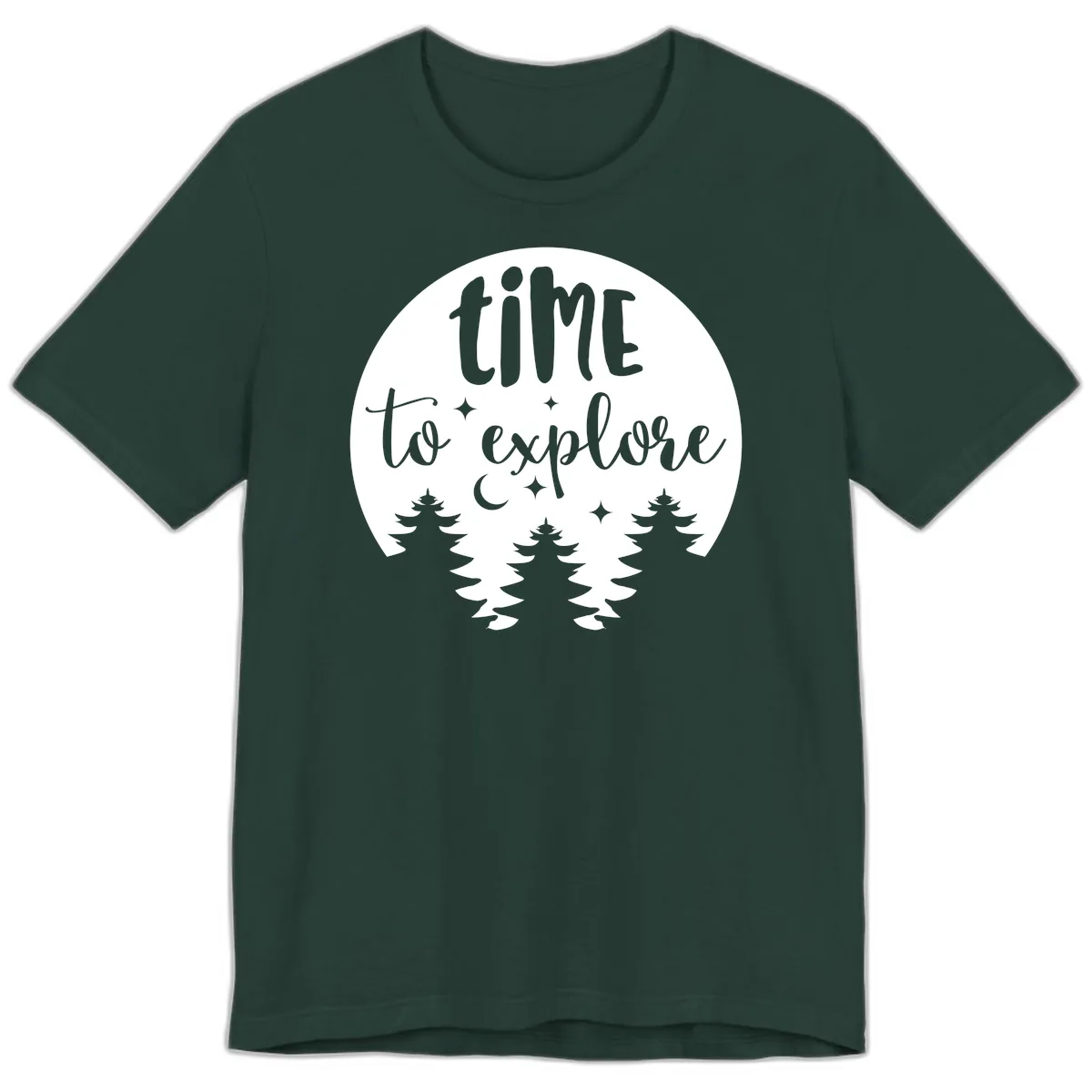 Time To Explore Premium T-Shirt in Forest