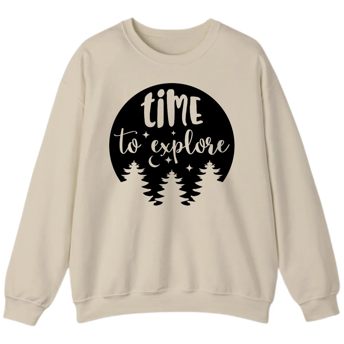 Time To Explore Sweatshirt in Sand