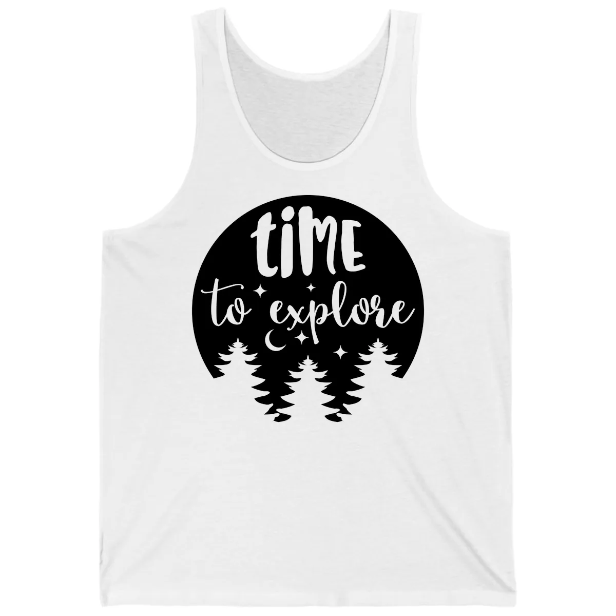 Time To Explore Tank in White