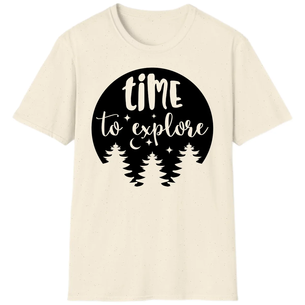 Time To Explore T-Shirt in Natural