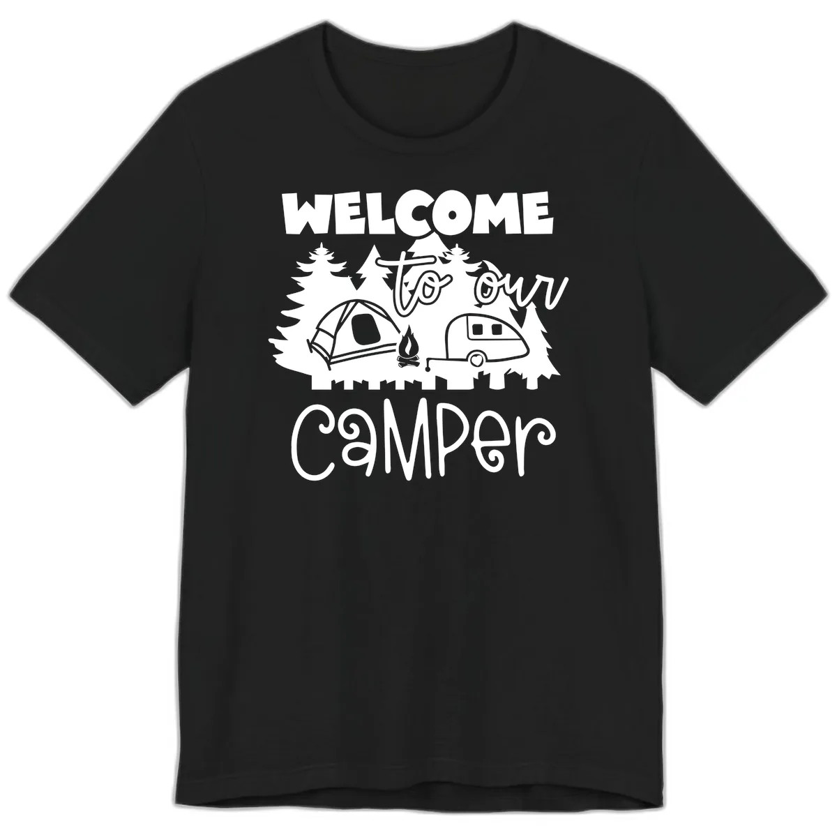 Welcome To Our Camper Premium T-Shirt in Black