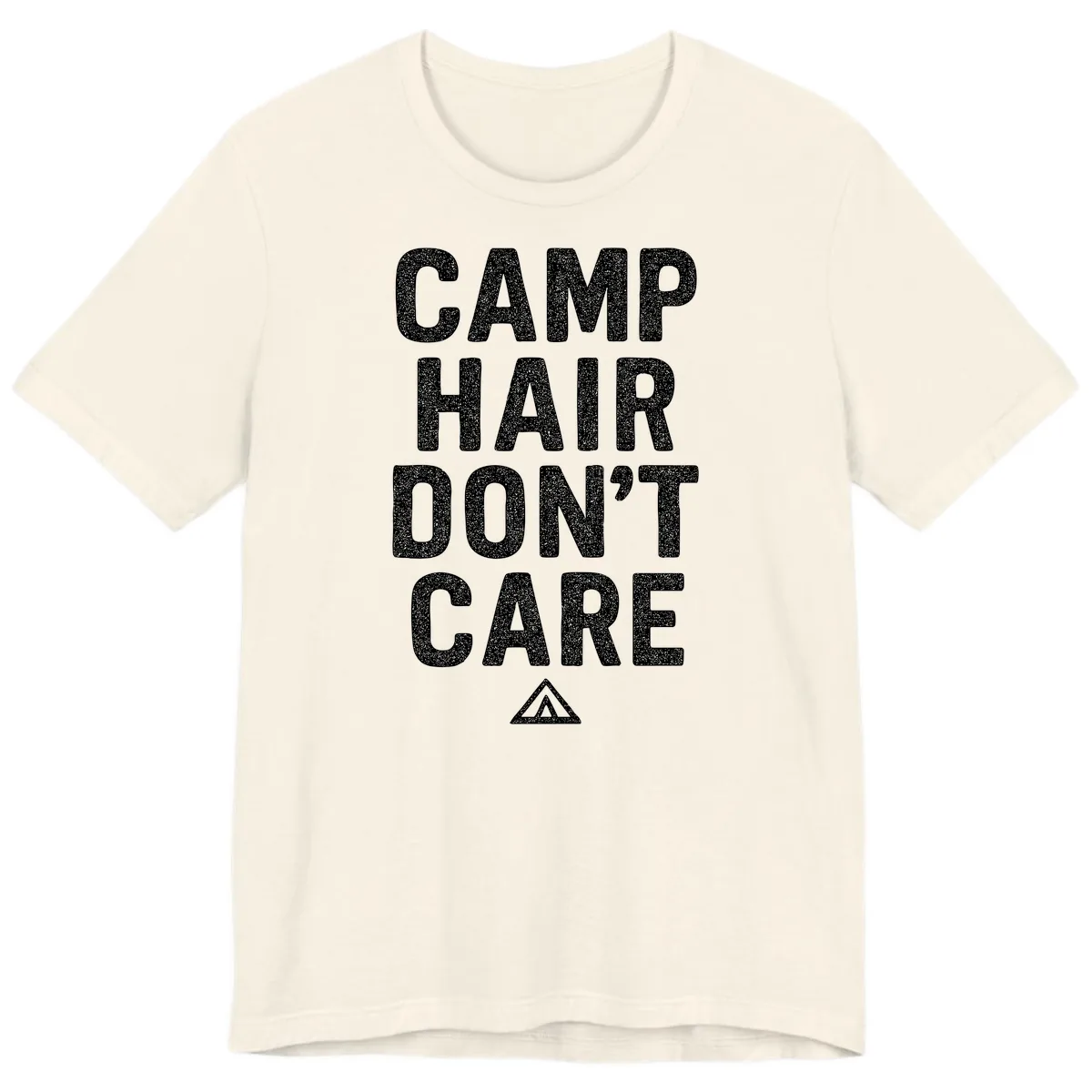 Camp Hair Don't Care Premium T-Shirt in Natural