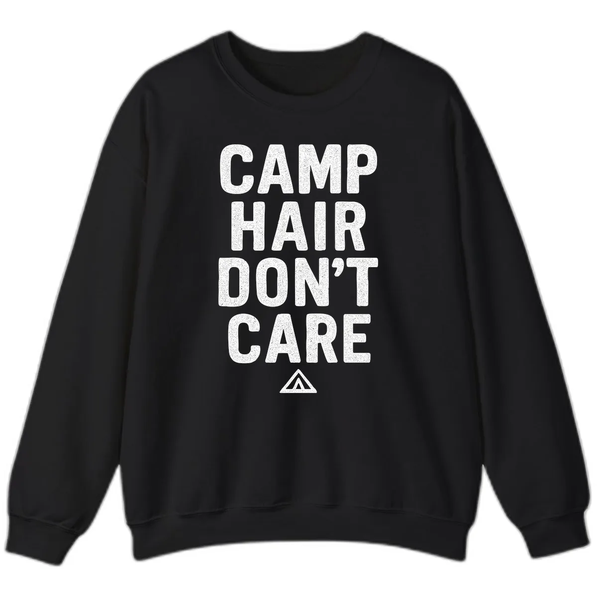 Camp Hair Don't Care Sweatshirt in Black