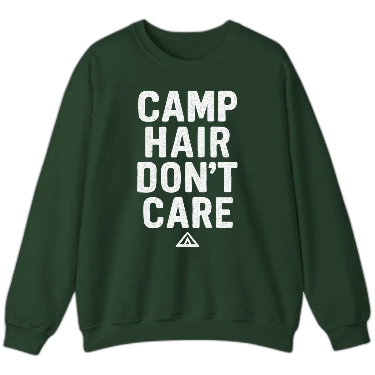 Camp Hair Don't Care Sweatshirt in Forest Green