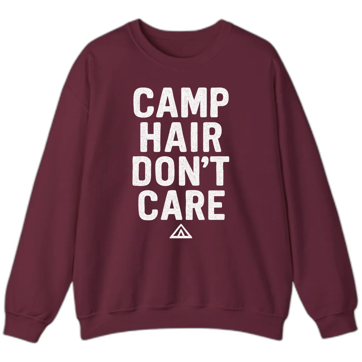 Camp Hair Don't Care Sweatshirt in Maroon