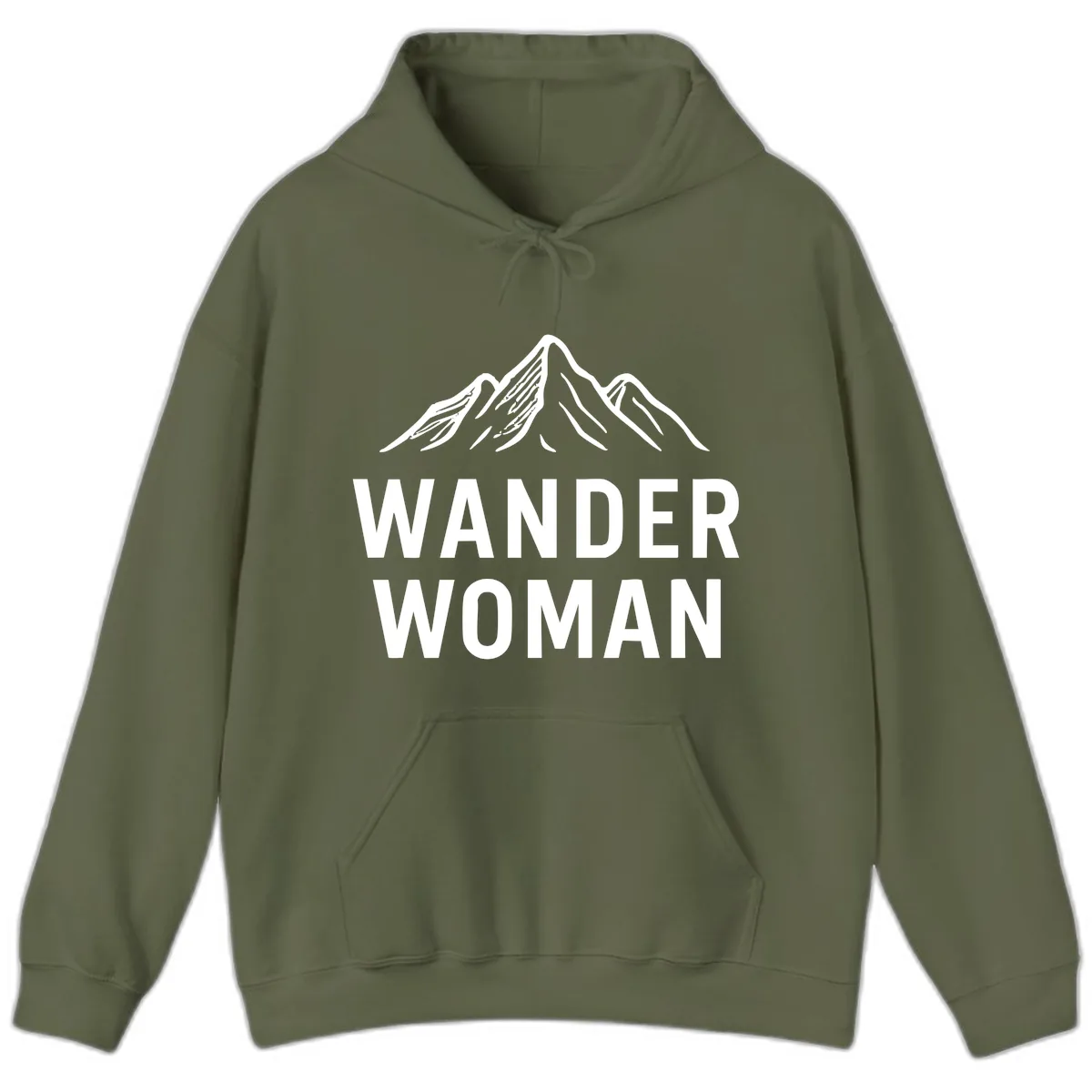 Wander Woman Mountain Hoodie in Military Green