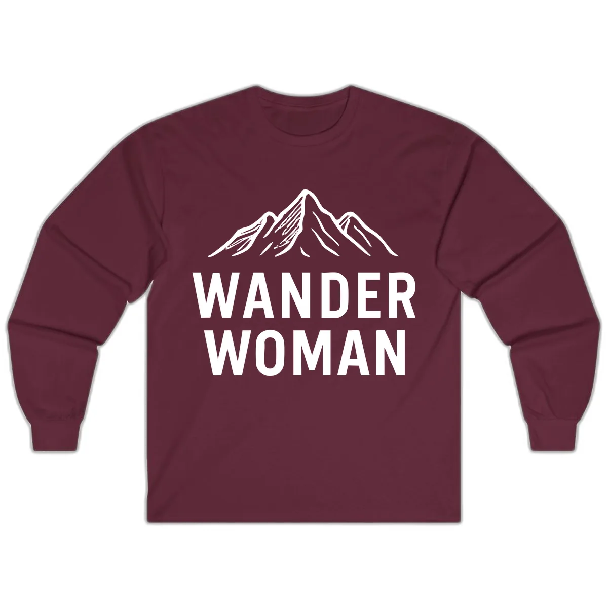 Wander Woman Mountain Long Sleeve in Maroon