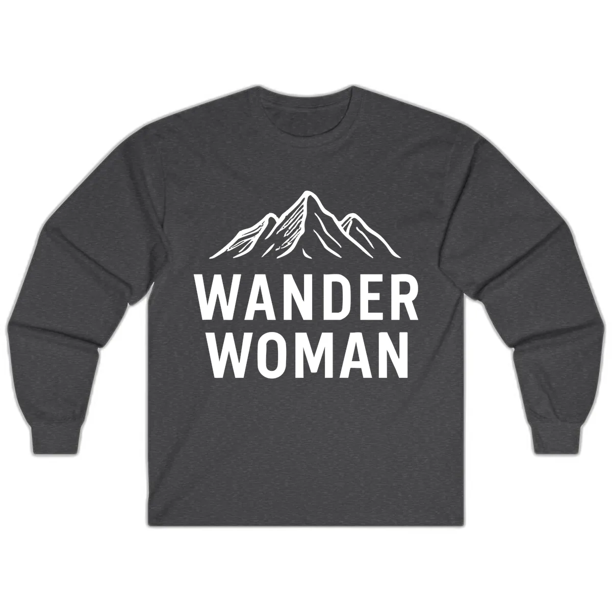 Wander Woman Mountain Long Sleeve in Dark Heather