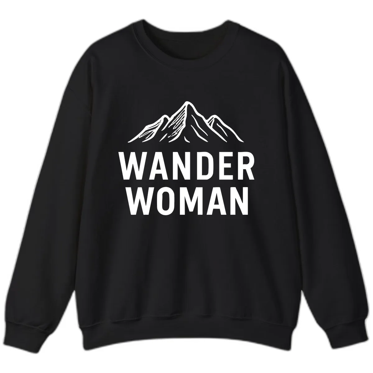 Wander Woman Mountain Sweatshirt in Black