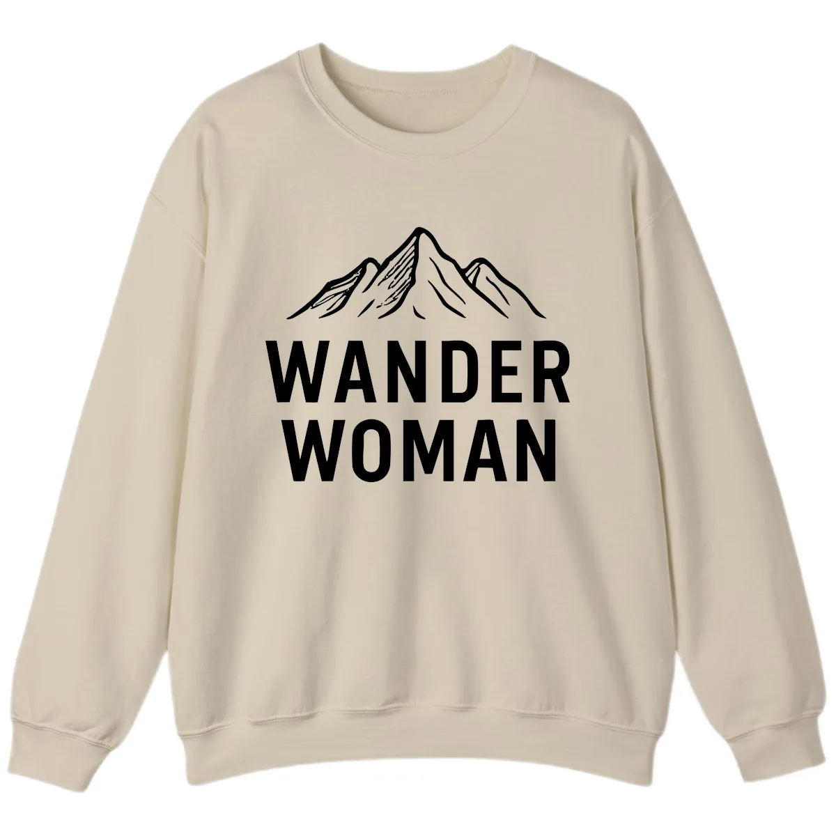 Wander Woman Mountain Sweatshirt in Sand