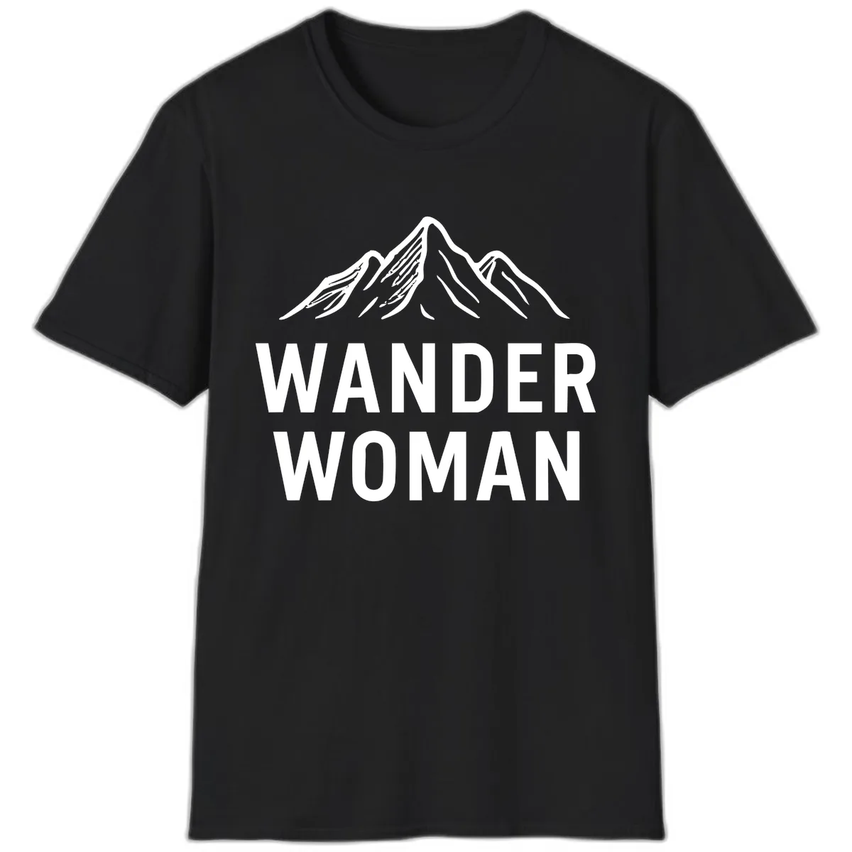 Wander Woman Mountain T-Shirt in Black