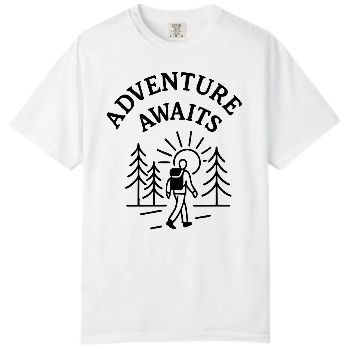 Adventure Awaits Comfort Color in White