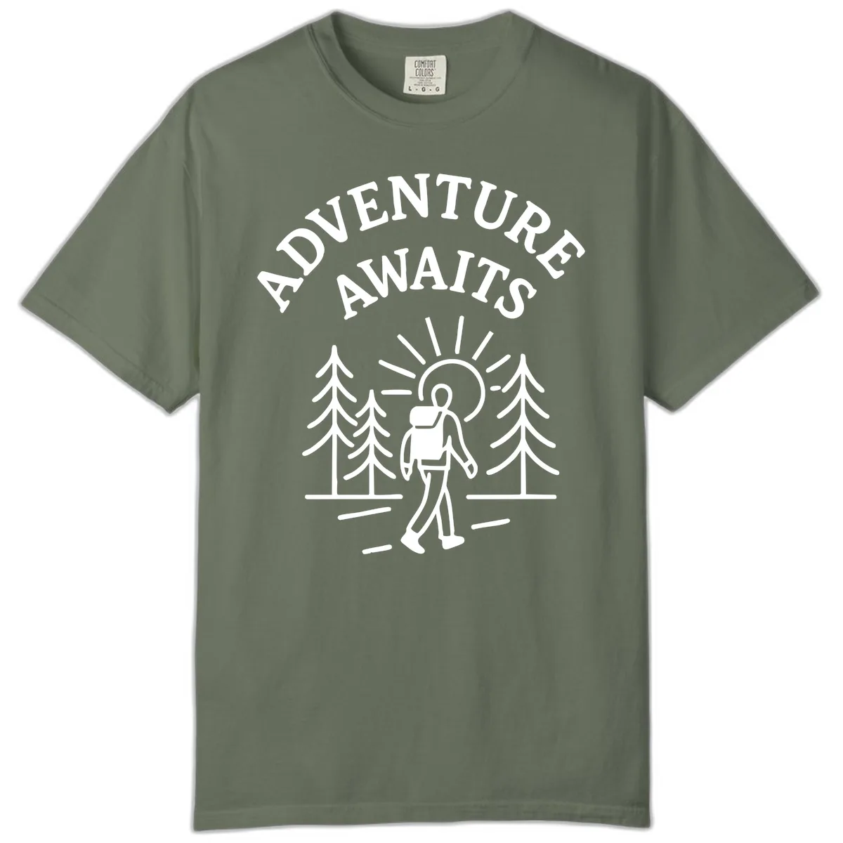 Adventure Awaits Comfort Color in Moss