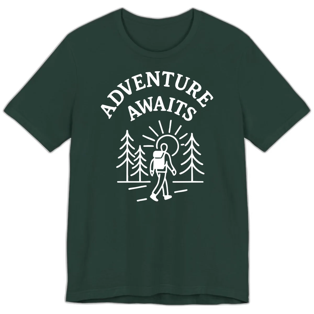 Adventure Awaits Premium T-Shirt in Forest