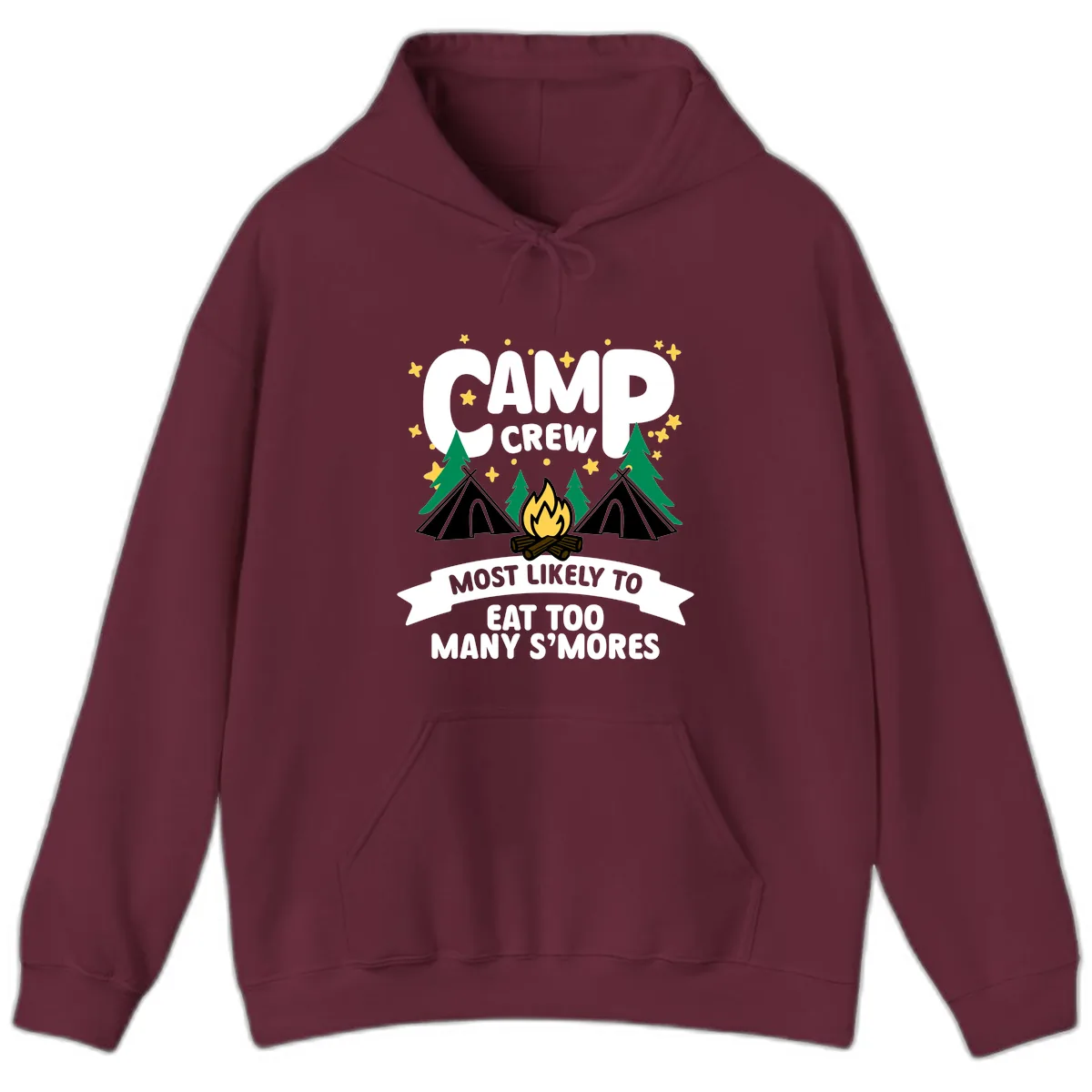 Camp Crew S'mores Most Likely Hoodie in Maroon