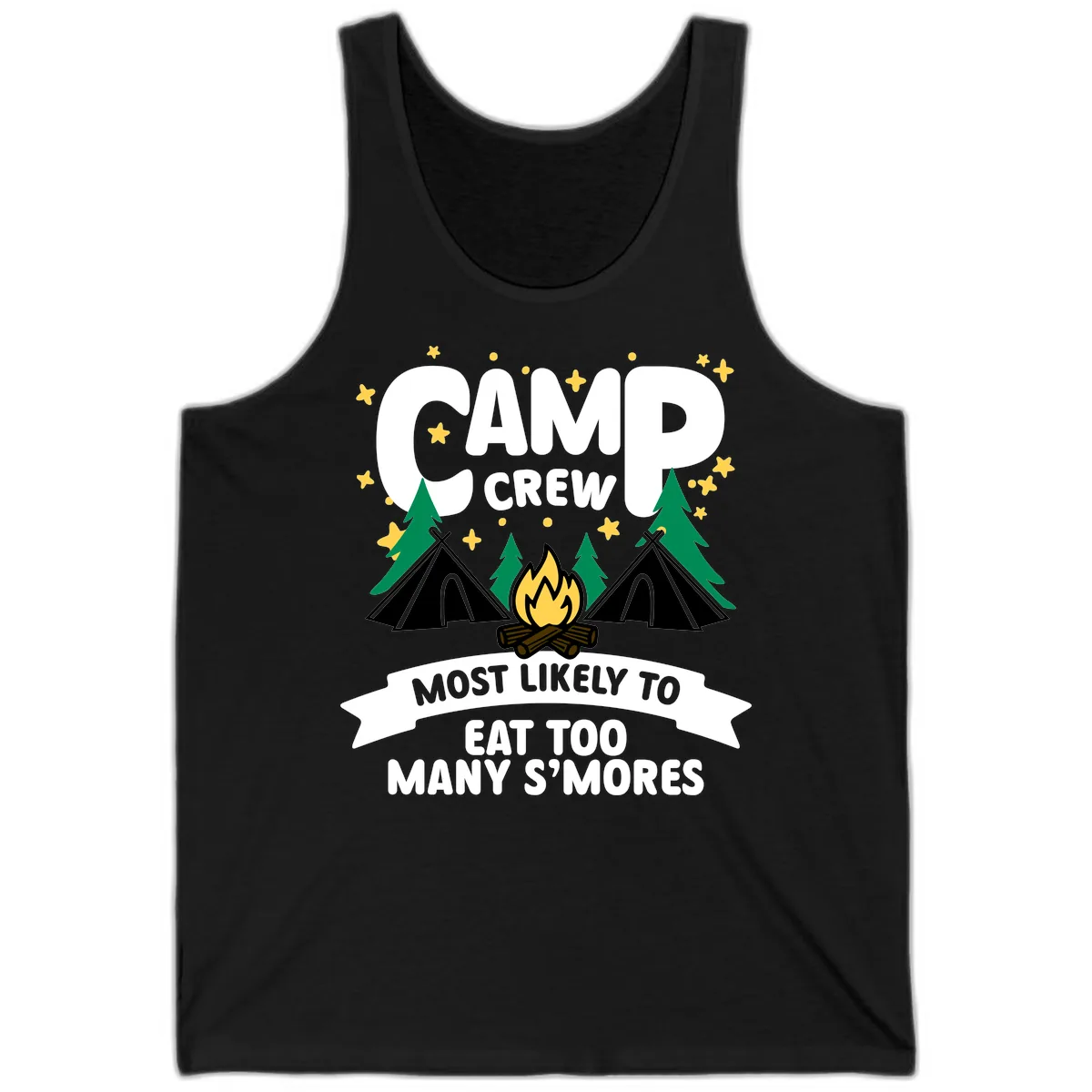 Camp Crew S'mores Most Likely Tank in Black