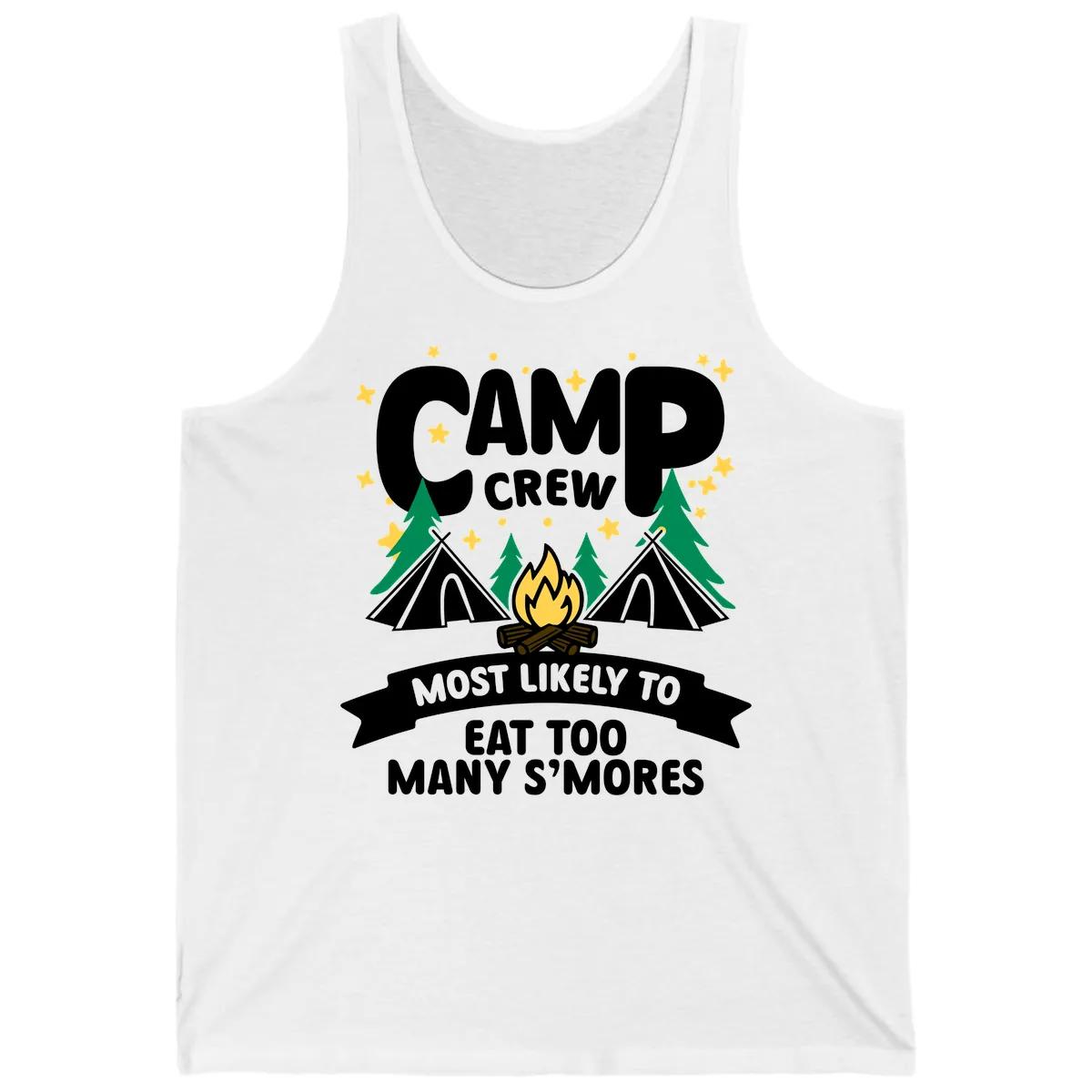 Camp Crew S'mores Most Likely Tank in White