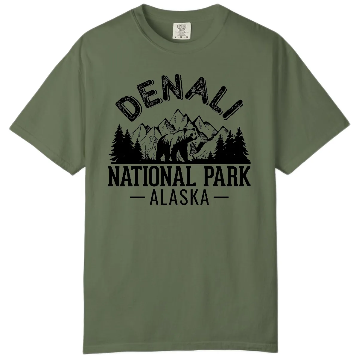 Denali National Park Alaska Comfort Color in Sage
