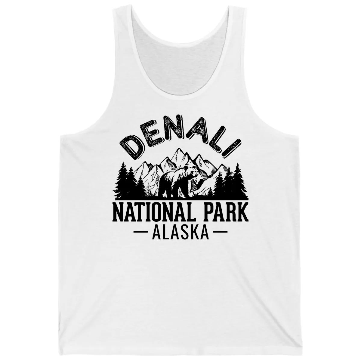 Denali National Park Alaska Tank in White