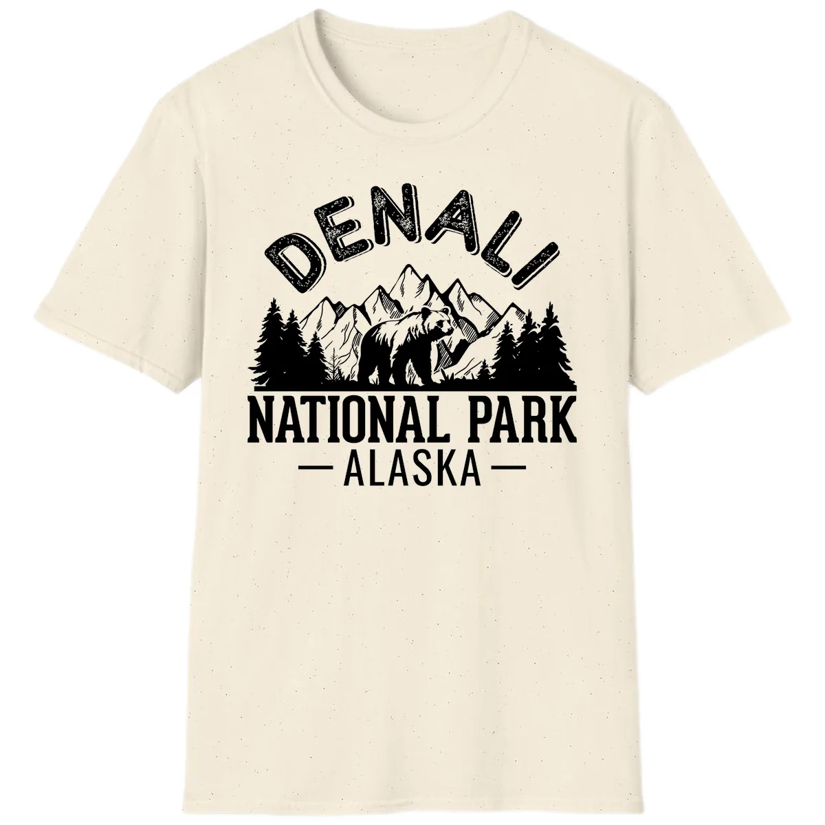 Denali National Park Alaska T-Shirt in Natural
