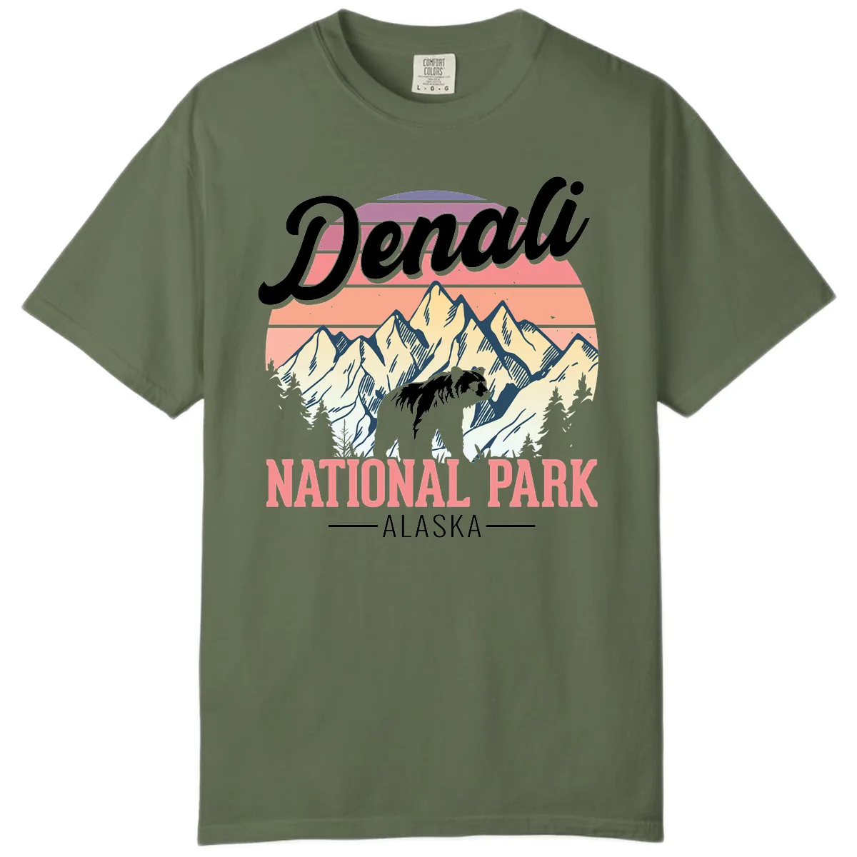 Denali National Park Alaska Bear Comfort Color in Sage