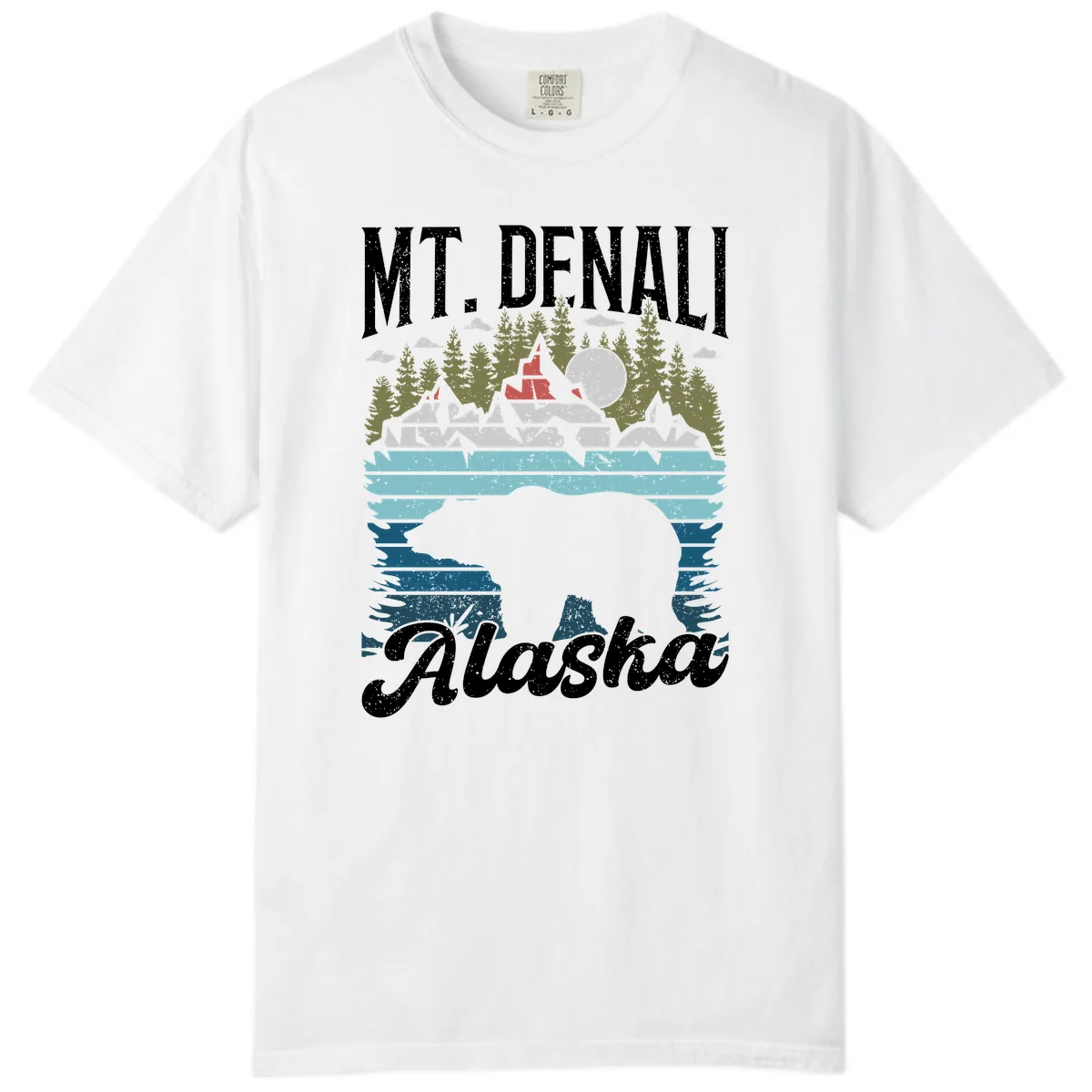 Mt. Denali Alaskan Wilderness Comfort Color in White