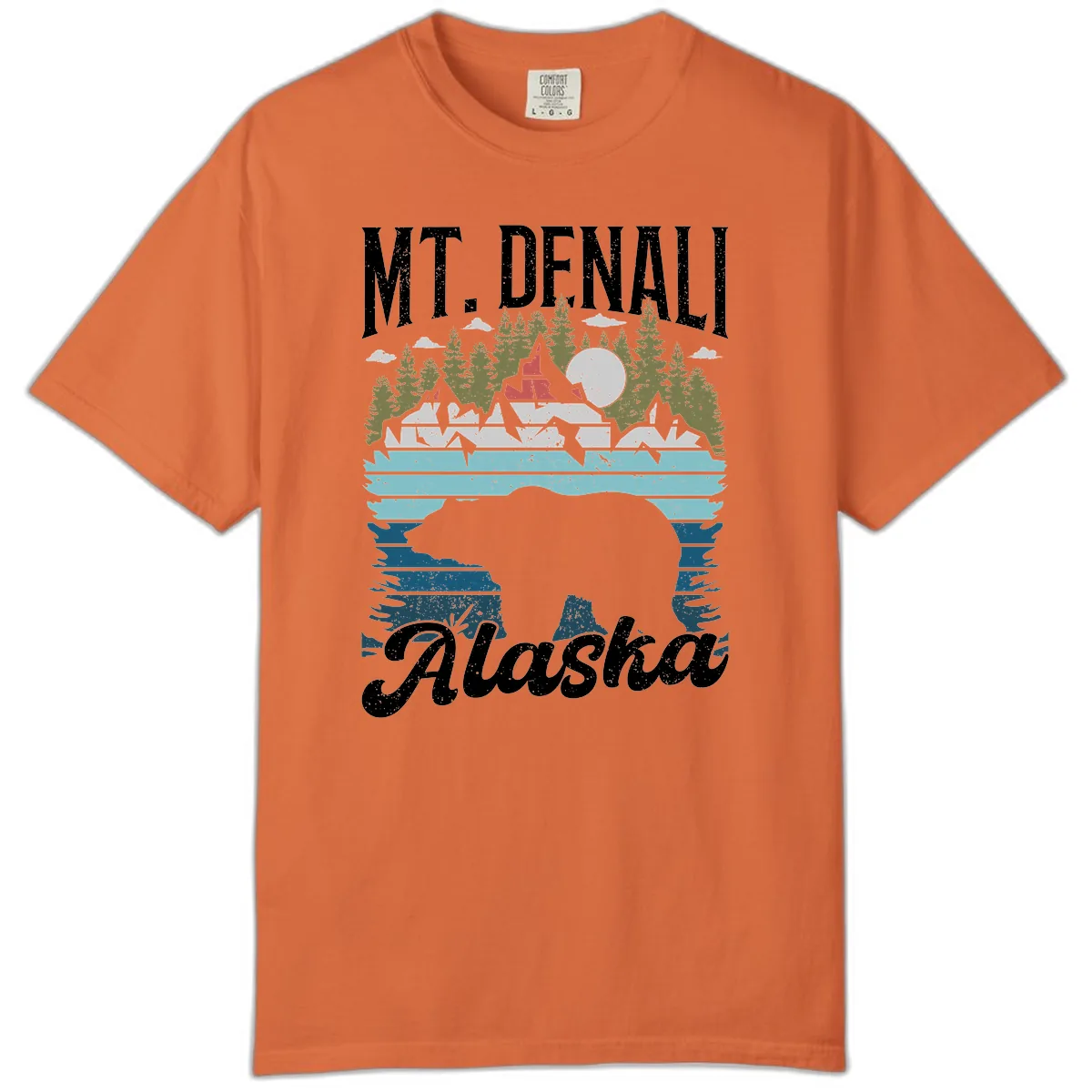 Mt. Denali Alaskan Wilderness Comfort Color in Burnt Orange