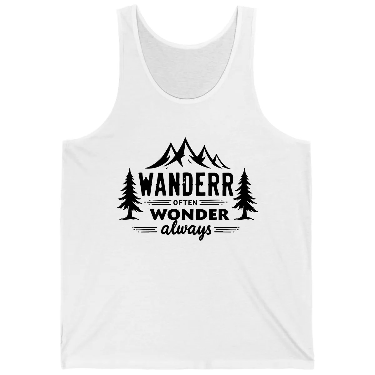 Wander Often Wonder Always Tank in White