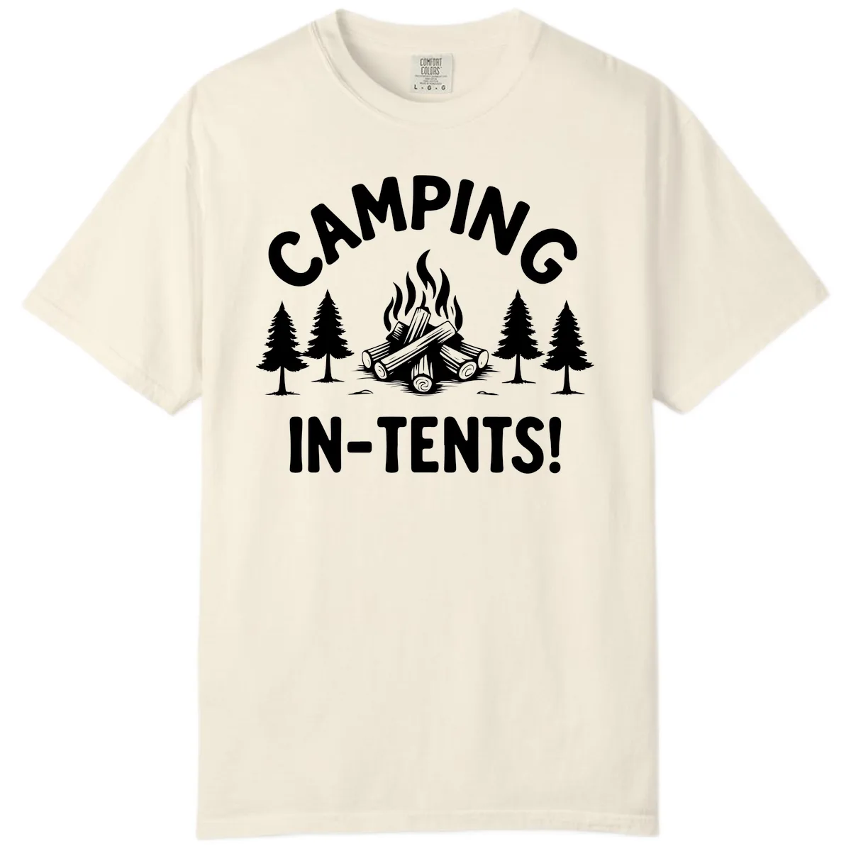 Camping In Tents Comfort Color in Ivory