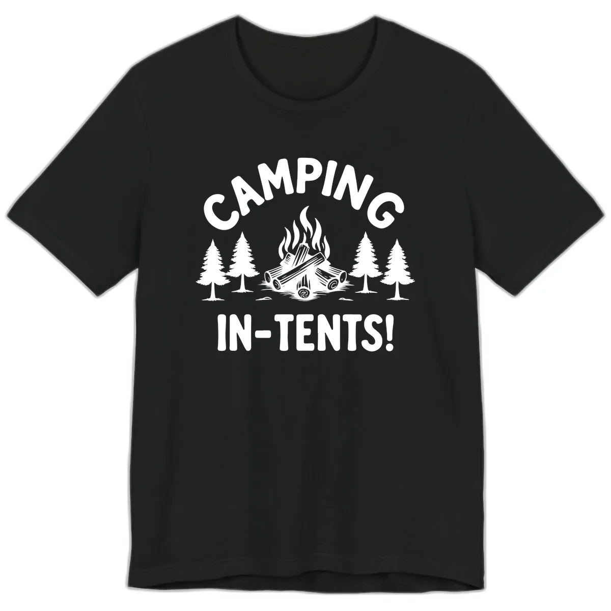 Camping In Tents Premium T-Shirt in Black