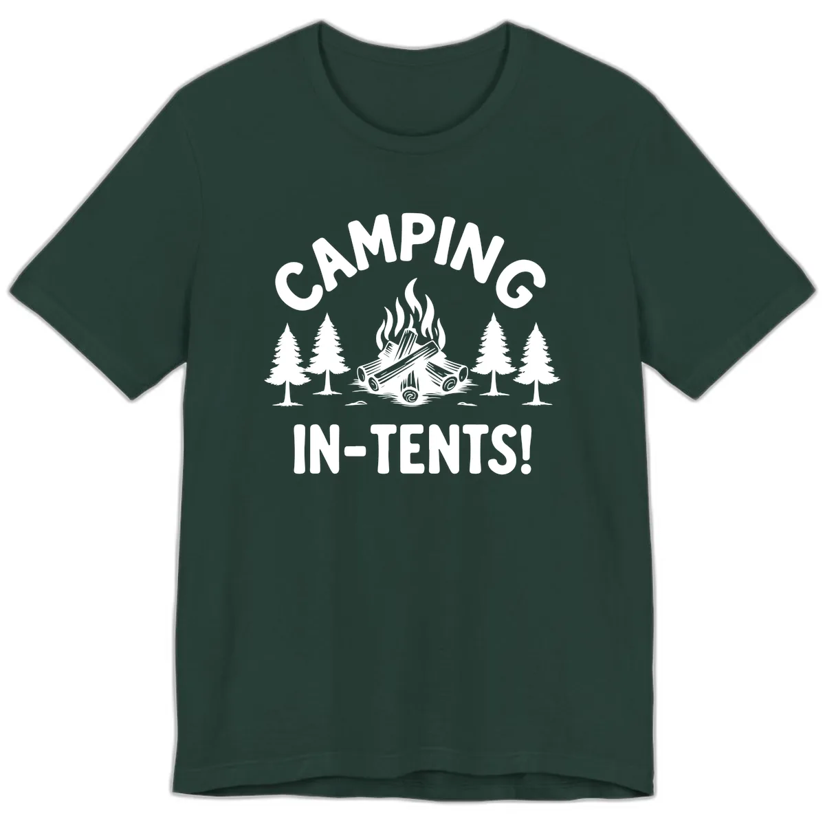 Camping In Tents Premium T-Shirt in Forest