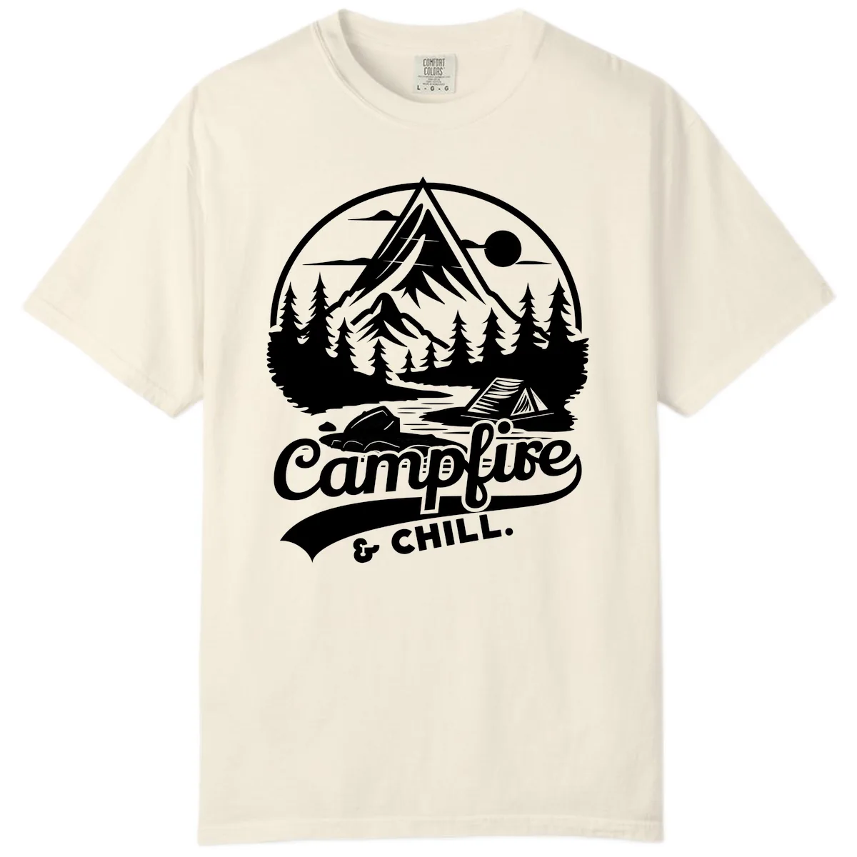 Campfire And Chill Mountain Escape Comfort Color in Ivory