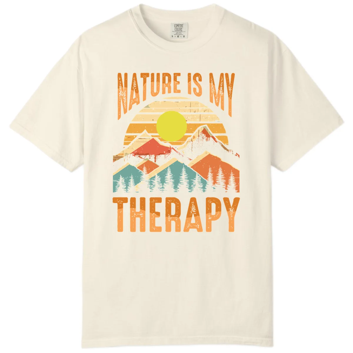 Nature Is My Therapy Comfort Color in Ivory