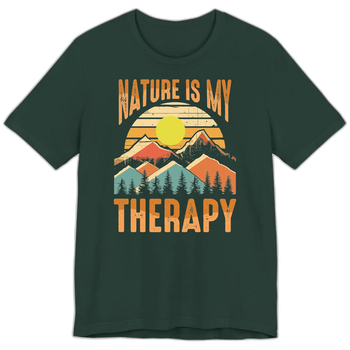 Nature Is My Therapy Premium T-Shirt in Forest