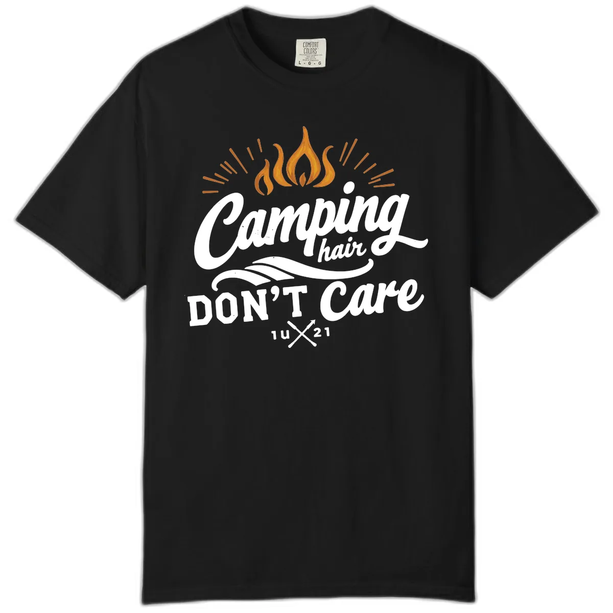 Camping Hair Don't Care Comfort Color in Black