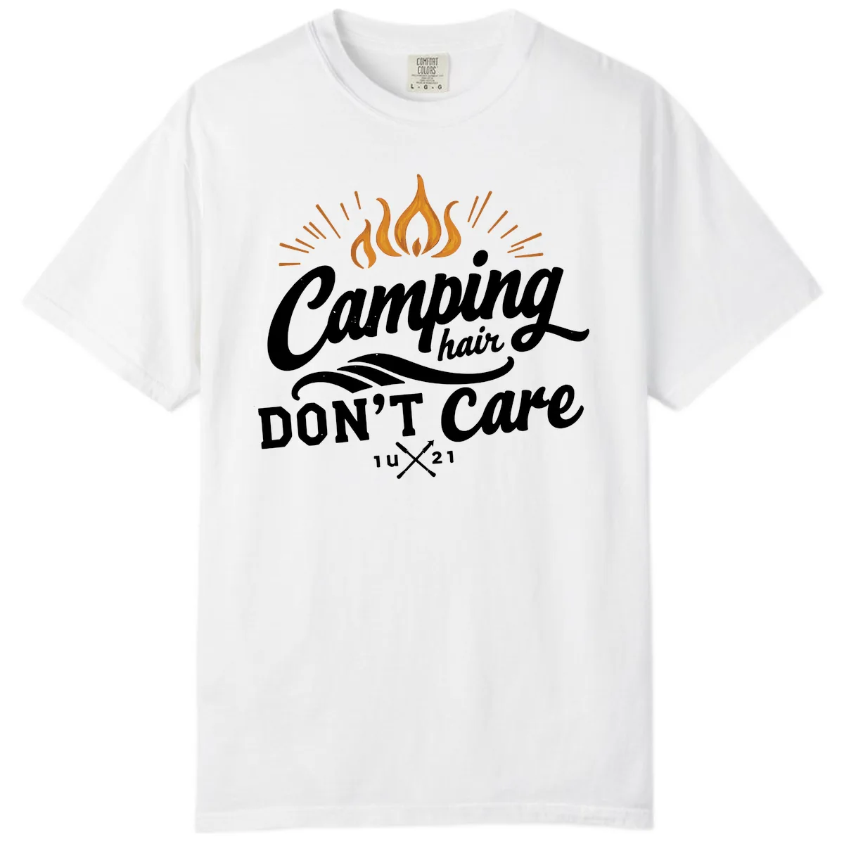 Camping Hair Don't Care Comfort Color in White