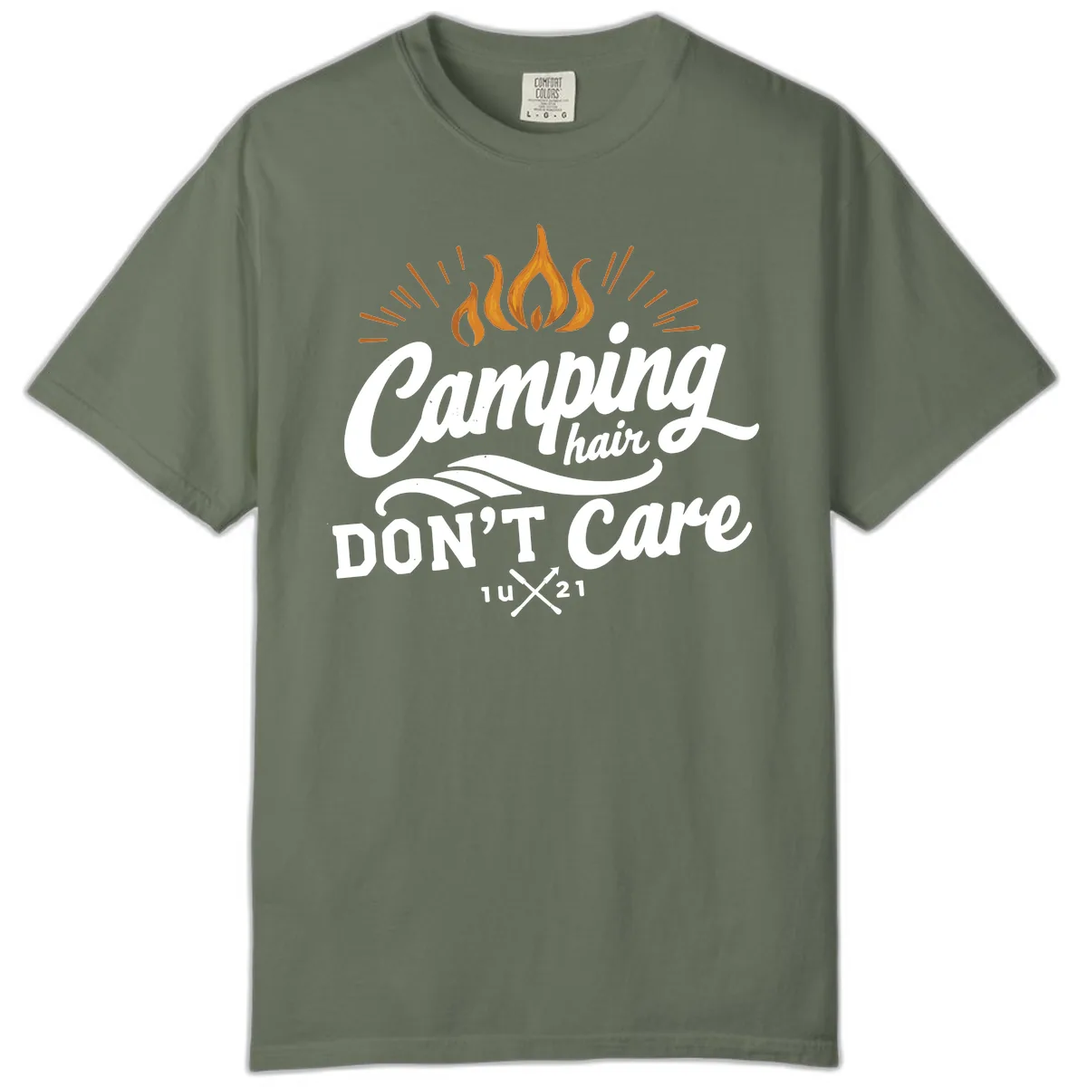 Camping Hair Don't Care Comfort Color in Moss
